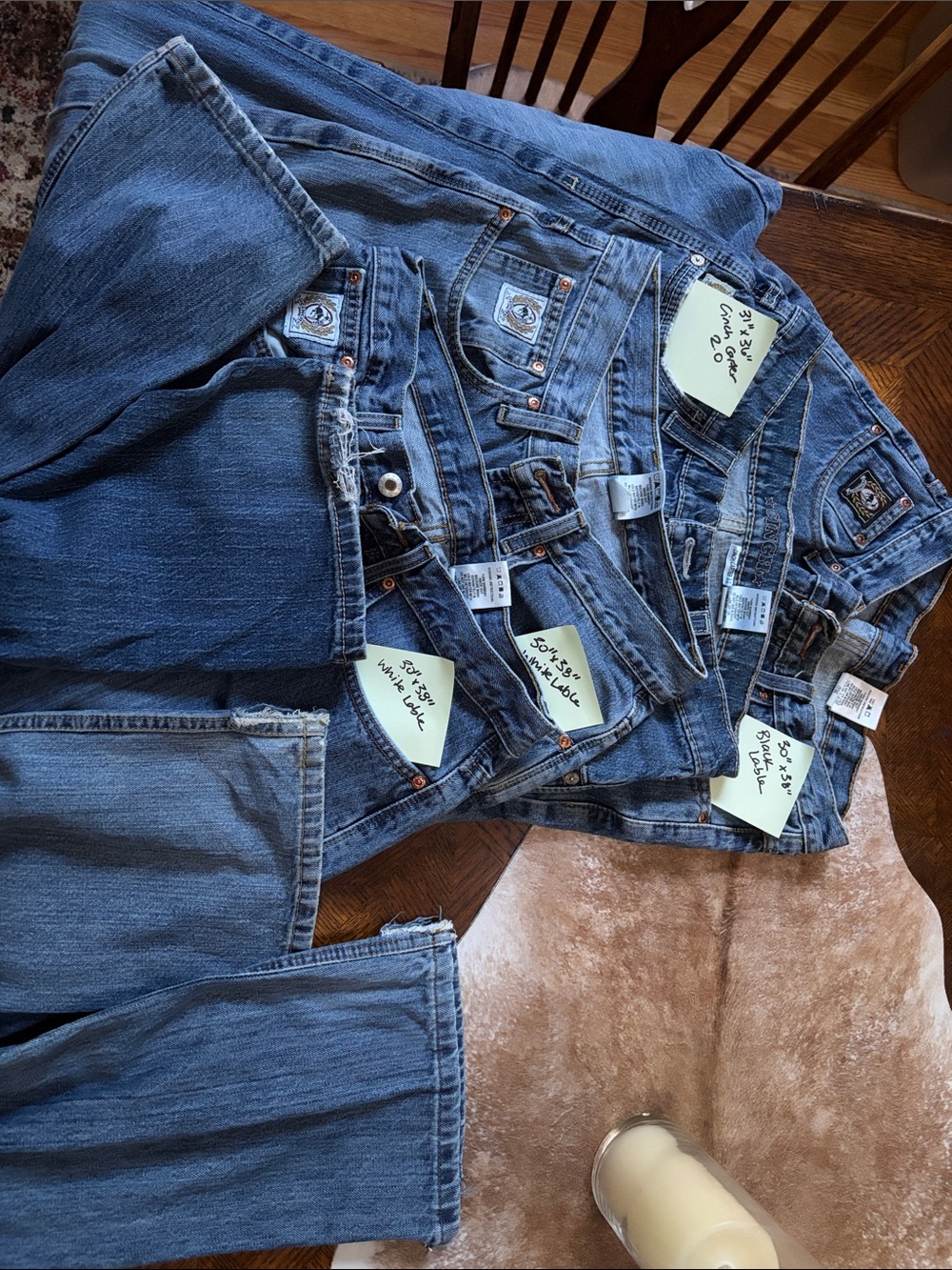 Bulk sale, 4 PAIRS Cinch Men’s Denim